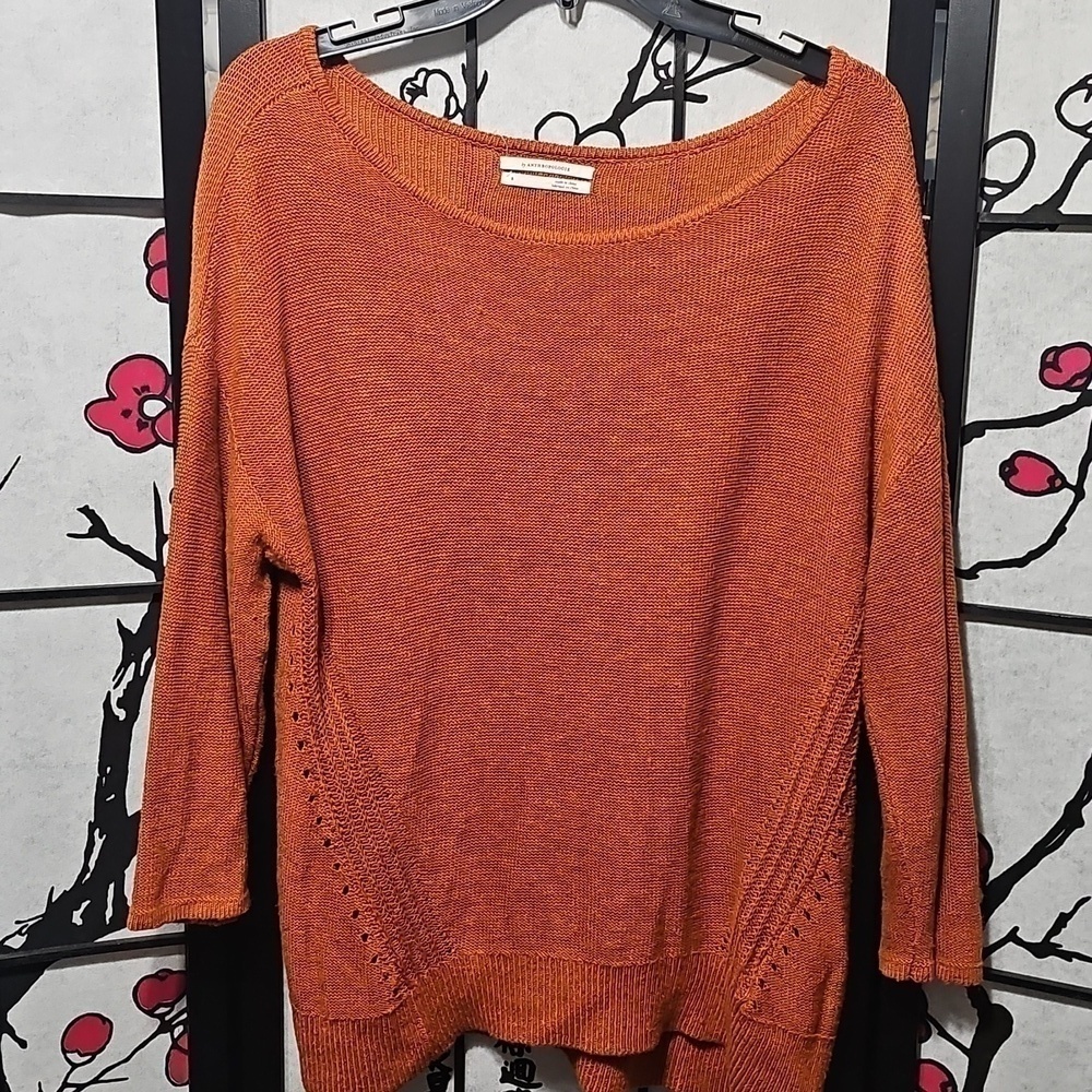 Anthropologie Orange Sweater Size Small‎ - Picture 3 of 8